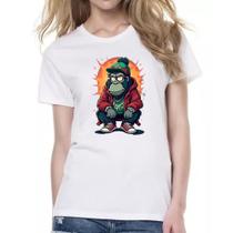 Camiseta Baby Look Macaco Gang Street