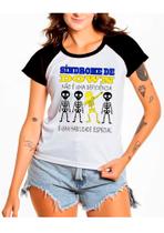 Camiseta Baby look mamãe mãe criança síndrome de down Camiseta Baby look mamãe mãe criança síndrome de down