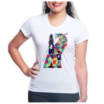 Camiseta Baby look mamãe mãe de autista filho autismo Camiseta Baby look mamãe mãe de autista filho autismo