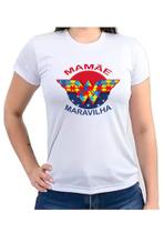 Camiseta Baby look mamãe maravilha autista autismo