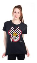 Camiseta Baby Look Minnie Mickey Walt Disney Store Piticas Camiseta Baby Look Minnie Mickey Walt Disney Store Piticas