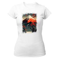 Camiseta Baby Look Montanha Fugi Japão 2