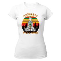 Camiseta Baby Look Namaste Paz e Amor