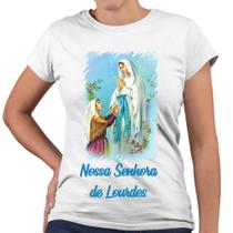 Camiseta Baby Look Nossa Senhora de Lourdes Religiosa