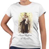 Camiseta Baby Look Nossa Senhora do Carmo Religiosa