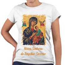 Camiseta Baby Look Nossa Senhora Do Perpétuo Socorro