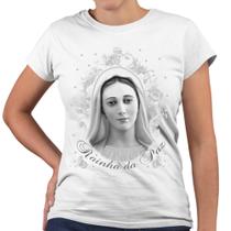 Camiseta Baby Look Nossa Senhora Rainha da Paz Religiosa