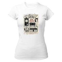 Camiseta Baby Look Nostalgia A morte do Demônio Elementos Camiseta Baby Look Nostalgia A morte do Demônio Elementos