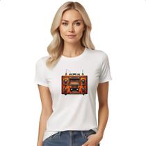 Camiseta Baby Look Old School Radio