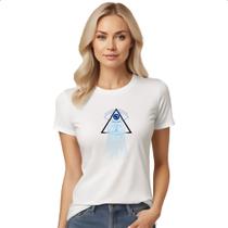Camiseta Baby Look Olho que tudo ve