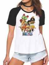 Camiseta Baby Look One Piece Modelo 3