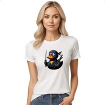 Camiseta Baby Look Patinho de borracha Ninja
