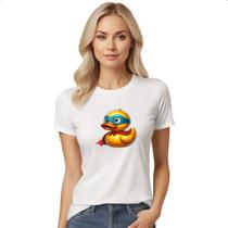 Camiseta Baby Look Patinho de borracha Super Heroi