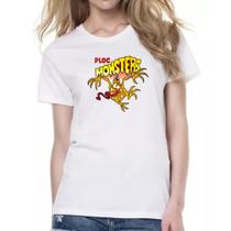 Camiseta Baby Look Ploc Monsters Nostalgia 2 Camiseta Baby Look Ploc Monsters Nostalgia 2