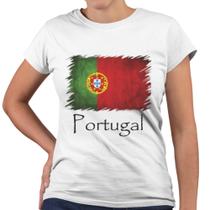Camiseta Baby Look Portugal Bandeira País - Web Print Estamparia