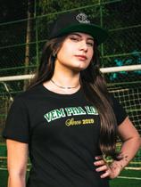 Camiseta Baby Look Preta LSC Tamanho:GGCor:Preta