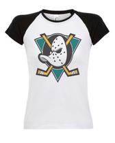 Camiseta Baby Look Raglan Super Patos - Mighty Ducks - No Sense