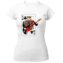 Camiseta Baby Look Rei de Paus do Rock