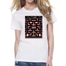 Camiseta Baby Look Retro Game Miss Pacman