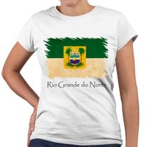 Camiseta Baby Look Rio Grande do Norte Bandeira Estado Brasil