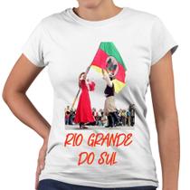 Camiseta Baby Look Rio Grande do Sul Gaúcho - Web Print Estamparia
