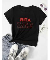 Camiseta Baby Look Rita Lee Cantora De Rock Nacional Geek Feminina
