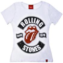 Camiseta Baby Look Rolling Stones Tour 1978