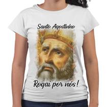 Camiseta Baby Look Santo Agostinho Rogai Por Nós!