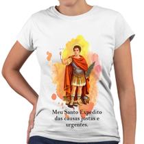 Camiseta Baby Look Santo Expeito das Causas Justas e Urgentes.