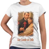 Camiseta Baby Look São Camilo de Léllis Religiosa Igreja