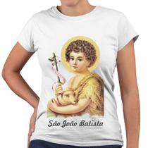 Camiseta Baby Look São João Batista Religiosa Igreja