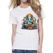 Camiseta Baby Look Senhor Ganesha Deus Hindu Camiseta Baby Look Senhor Ganesha Deus Hindu