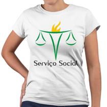 Camiseta Baby Look Serviço Social Profissão