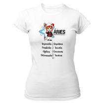 Camiseta Baby Look Signo Cute Áries Camiseta Baby Look Signo Cute Áries
