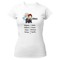 Camiseta Baby Look Signo Cute Gêmeos