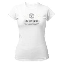 Camiseta Baby Look Signo sincero Câncer