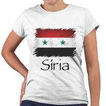 Camiseta Baby Look Síria Bandeira País