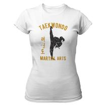 Camiseta Baby Look Taekwondo Martial Arts