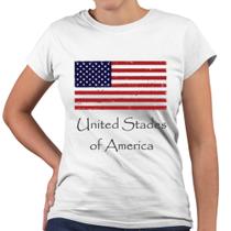 Camiseta Baby Look United States Of America Bandeira