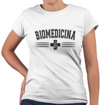 Camiseta Baby Look Universidade Biomedicina Profissão