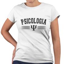 Camiseta Baby Look Universitária Psicologia Profissão - Web Print Estamparia