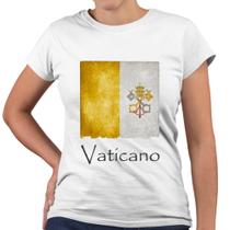 Camiseta Baby Look Vaticano Bandeira Religiosa