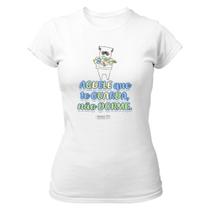 Camiseta Baby Look Versiculo Fofinho aquele que te guarda