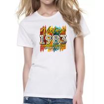 Camiseta Baby Look Vintage 1983 Limited Edition