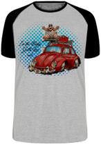 Camiseta baby red fusca Blusa Plus Size extra grande adulto ou infantil
