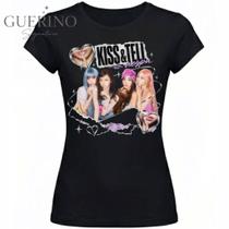 Camiseta Baby Tee Aespa Kiss & Tell 100% Algodão Estampa Aesthetic K-pop MY Camiseta Baby Tee Aespa Kiss & Tell 100% Algodão Estampa Aesthetic K-pop MY
