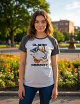 Camiseta Babylook Clairo Immunity Camiseta Babylook Clairo Immunity