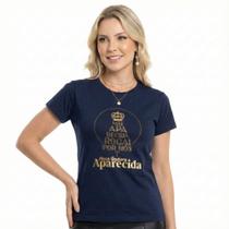Camiseta BabyLook Feminina Algodão Nossa Senhora Aparecida
