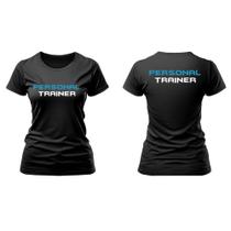 Camiseta Babylook Feminina Dryfit Academia Personal Trainer Professor