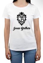 Camiseta BabyLook Feminina Jonas Brothers Pop Rock